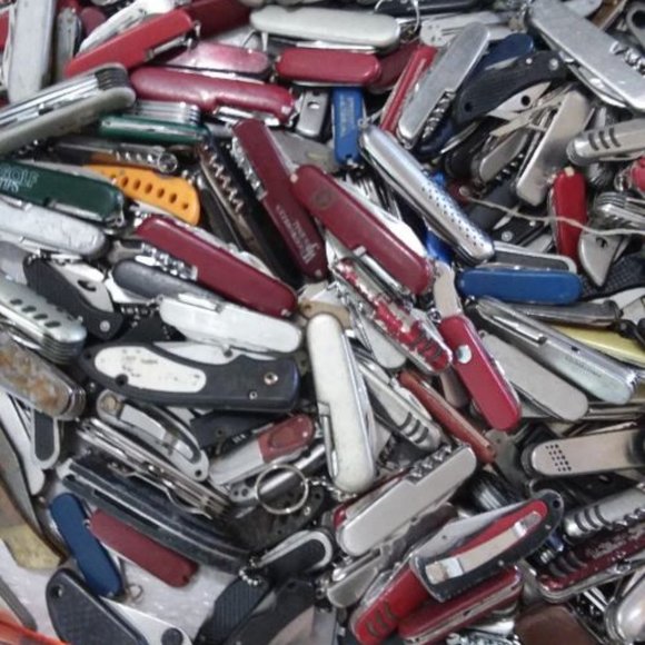 Lot of EDC Knives, Junk Drawer Knives, Multi-Tools, Corkscrews $16 per Pound - Picture 1 of 6